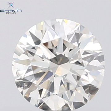 0.18 CT ラウンド ローズ カット シェイプ 天然ダイヤモンド ピンク色 I2 クラリティ (3.86 MM)
