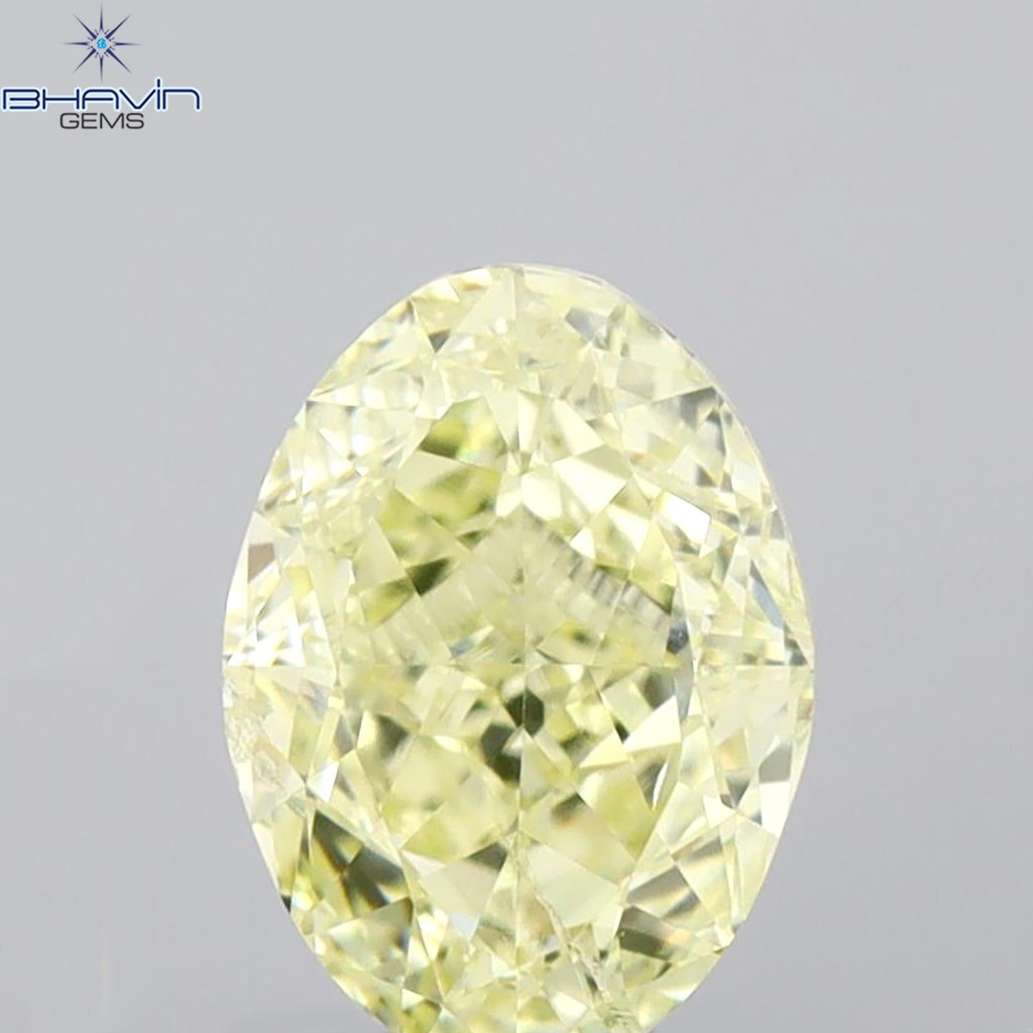 1.01 CT Oval Shape Natural Diamond Yellow Color I1 Clarity (7.00 MM)