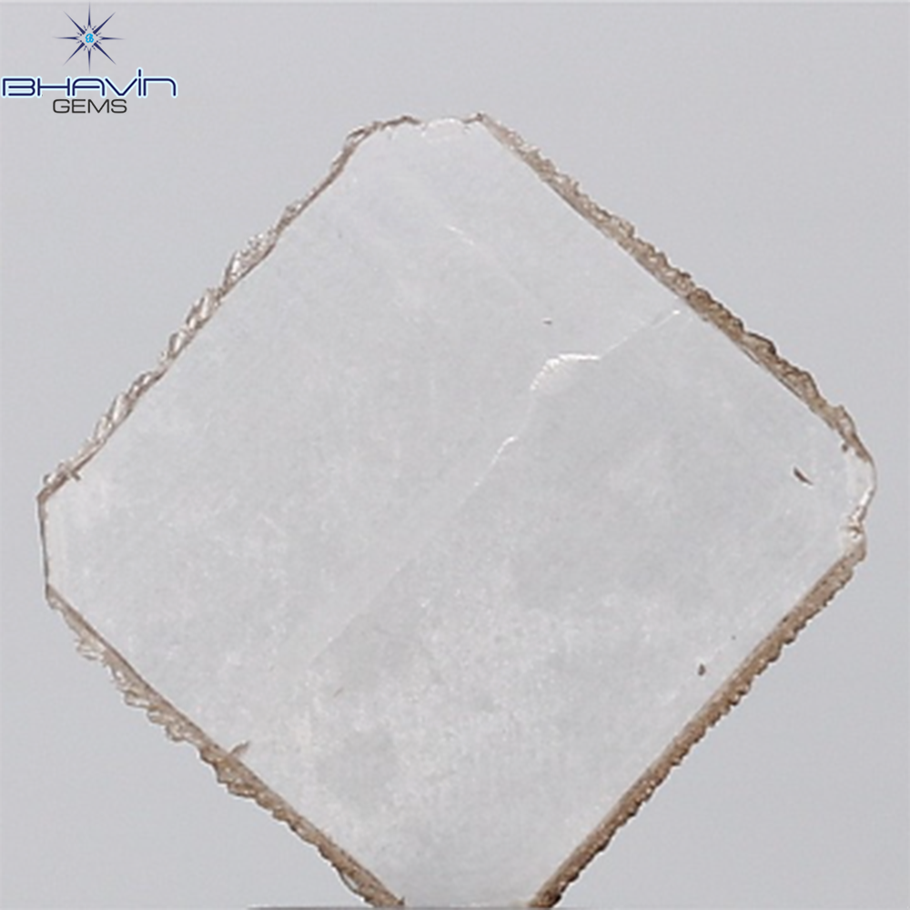 0.44 CT ラフシェイプ ナチュラル ダイヤモンド ブラック グレー (ソルト アンド パッパー) カラー I3 クラリティ (4.95 MM)