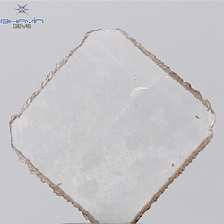 0.44 CT ラフシェイプ ナチュラル ダイヤモンド ブラック グレー (ソルト アンド パッパー) カラー I3 クラリティ (4.95 MM)