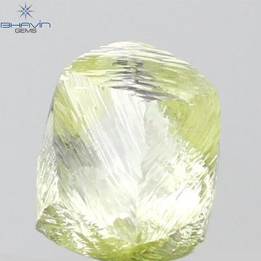0.69 CT Rough Shape Natural Diamond Yellow Color VVS1 Clarity (4.30 MM)