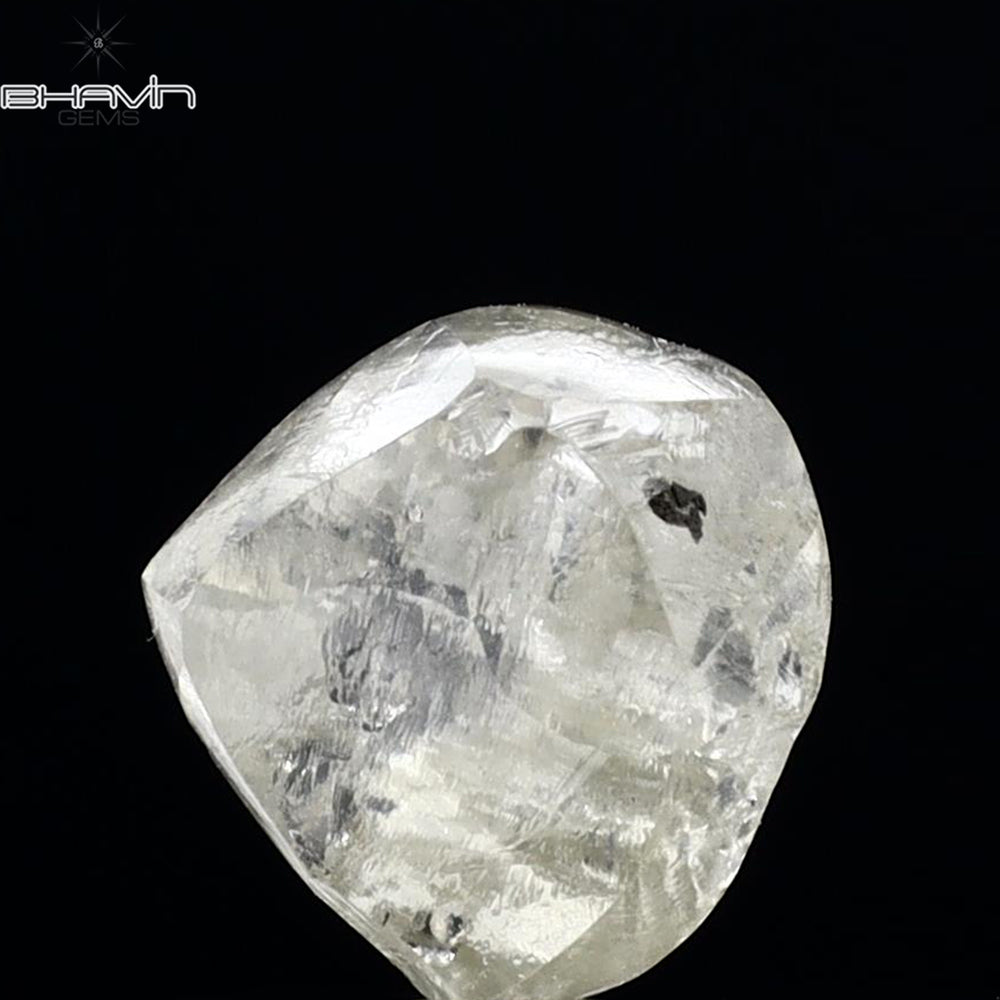 1.55 CT Rough Shape Natural Diamond White Color SI1 Clarity (7.22 MM)