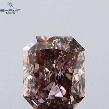0.27 CT Natural Radiant Pink Diamond SI2 Clarity (3.86 MM)