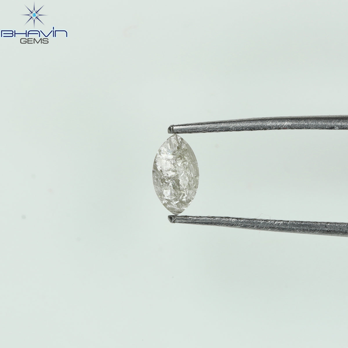 0.21 CT マーキスシェイプ 天然ルースダイヤモンド ピンクカラー I3 クラリティ (5.33 MM)