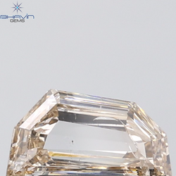 1.03 CT Half Moon Diamond Natural Brown Color I1 Clarity (9.32 MM)