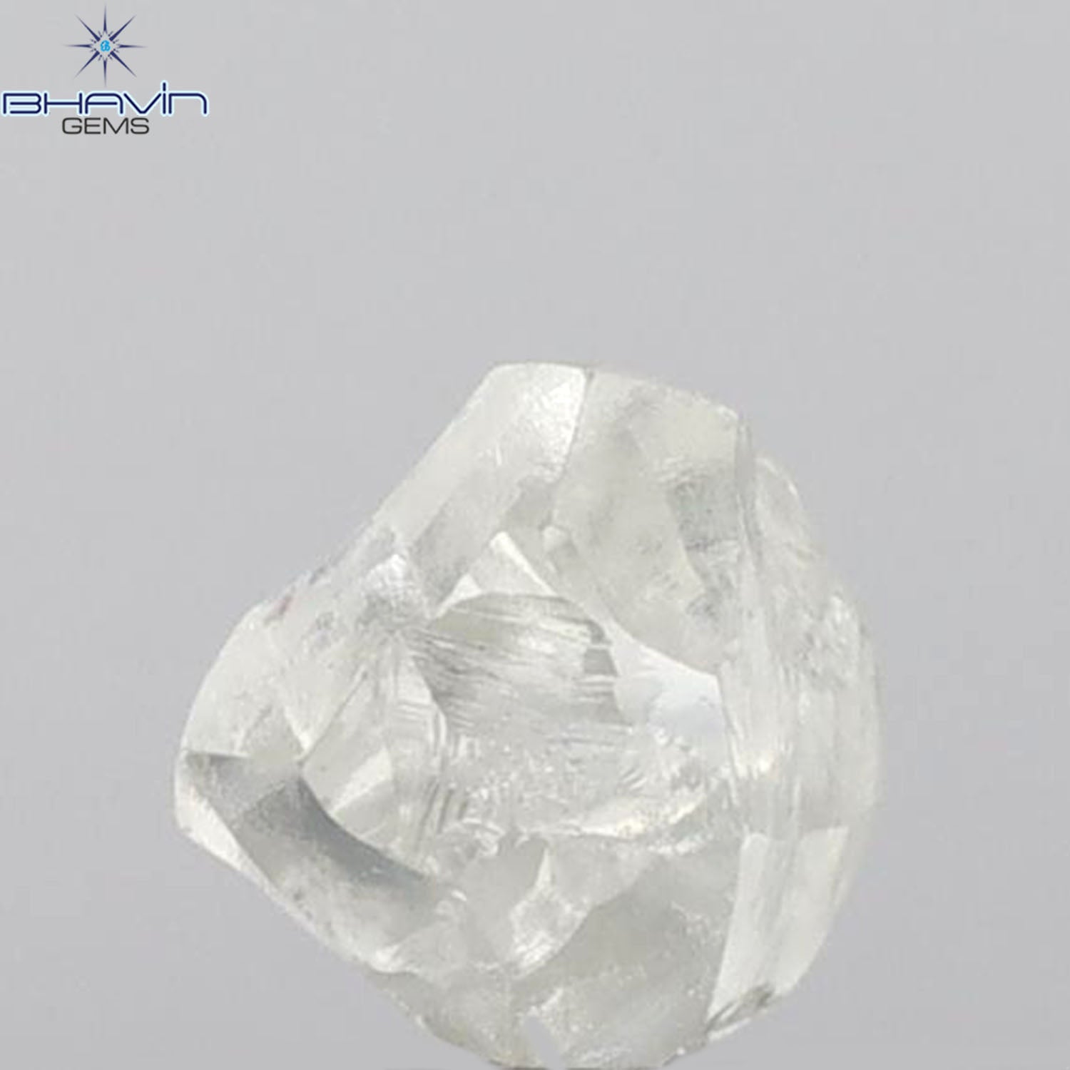 2.20 CT Rough Shape Natural Loose Diamond White (M) Color VS2 Clarity (7.50 MM)