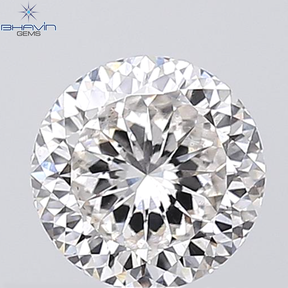 0.18 CT ラウンド ローズ カット シェイプ 天然ダイヤモンド ピンク色 I2 クラリティ (3.86 MM)