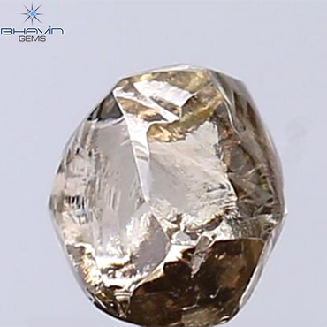 1.31 CT Rough Shape Natural Diamond Dark Brown Color VS2 Clarity (5.98 MM)