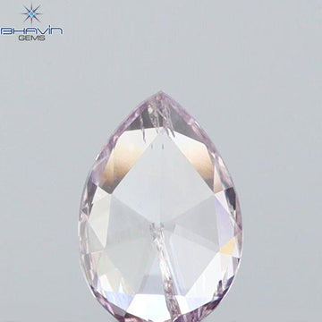 0.09 CT Natural Pear Diamond Pink Color Clarity I1 (3.97 MM)