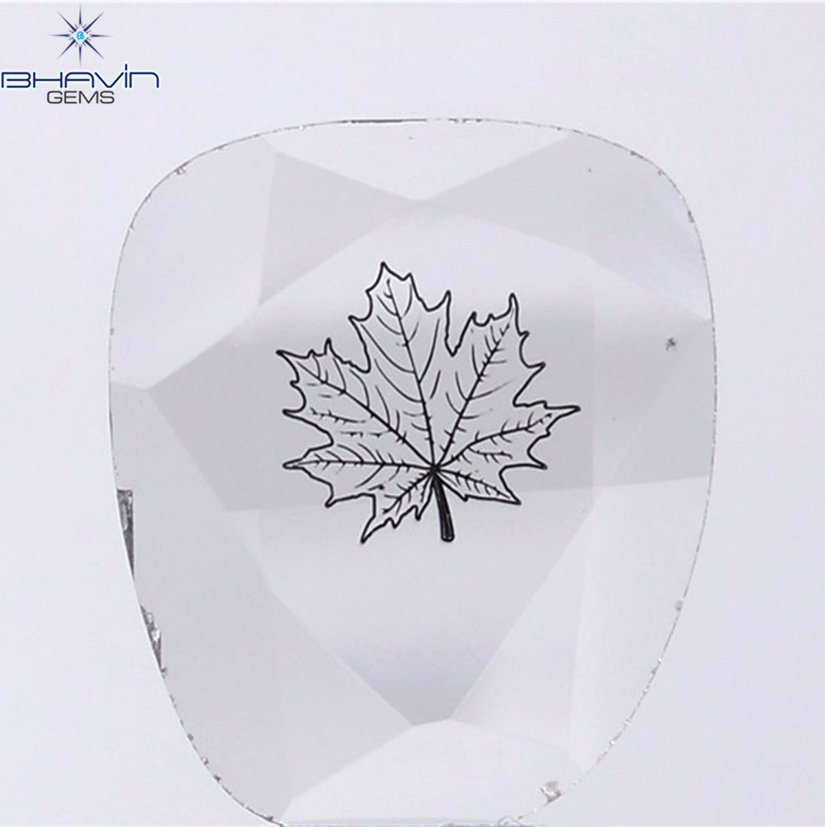 2.08 CT Lab Grown Slice (leaf) Diamond White Color Clarity VS (15.40 MM)