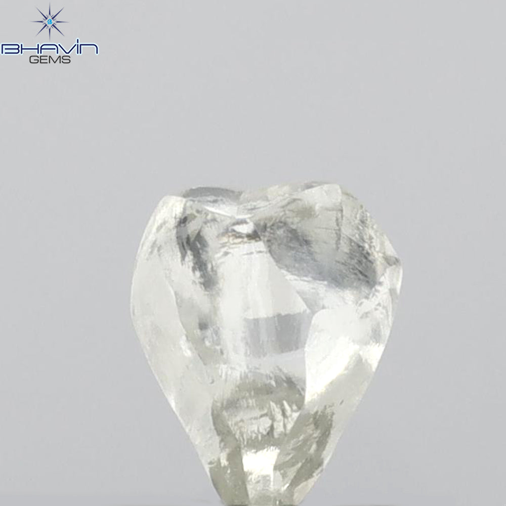 0.55 CT Rough Shape Natural Diamond White Color VS2 Clarity (5.46 MM)