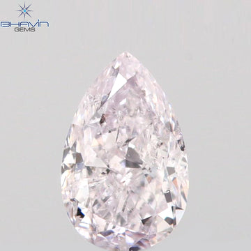 0.08 CT ペアシェイプ ナチュラル ダイヤモンド ピンク色 VS1 クラリティ (3.45 MM)
