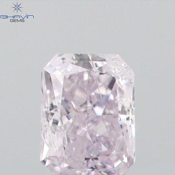 0.07 CT Natural Radiant Diamond Pink Color Clarity SI1 (2.61 MM)