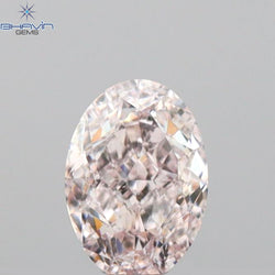 GIA Certified 0.40 CT Oval Shape Natural Diamond Pink Color (5.24 MM)