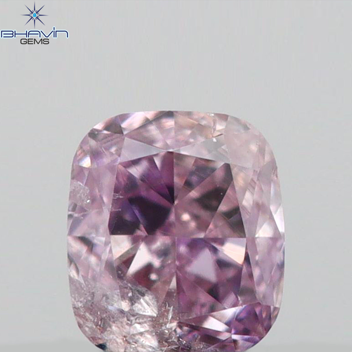 0.05 CT クッションシェイプ 天然ダイヤモンド ピンク色 I1 クラリティ (2.11 MM)