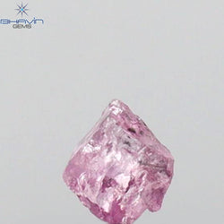 0.10 CT Rough Natural Diamond Pink Color I2 Clarity (3.50 MM)