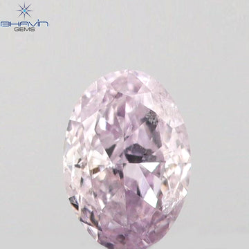 0.08 CT オーバルシェイプ 天然ダイヤモンド ピンクカラー SI1 クラリティ (3.31MM)
