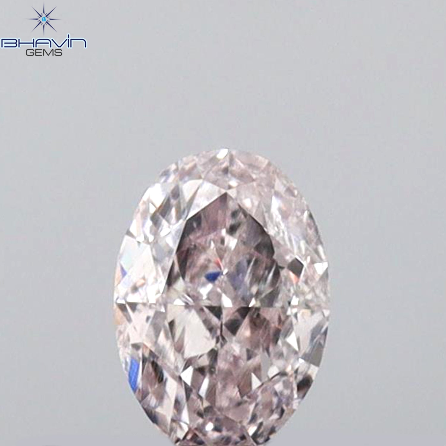 0.26 CT Oval Shape Natural Diamond Pink Color VS2 Clarity (4.71 MM)