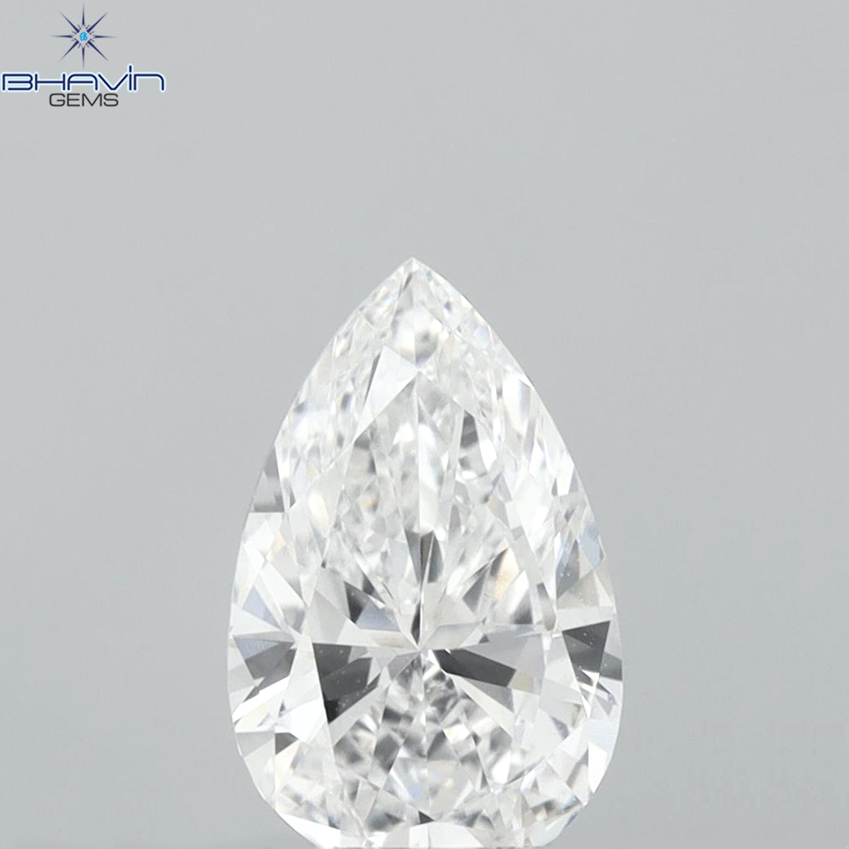 0.83 CT Pear Diamond Enhanced White (D) Color VVS1 Clarity (8.16 MM)