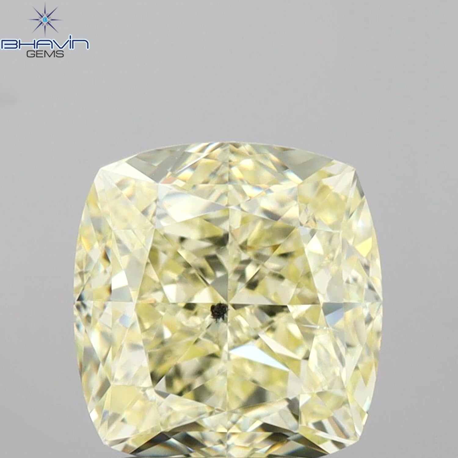 GIA Certified 2.01 CT Cushion Diamond Y To Z Color Natural Diamond SI2 Clarity (6.96 MM)