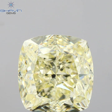 GIA認定 2.01 CT クッションダイヤモンド Y～Zカラー 天然ダイヤモンド SI2 クラリティ (6.96 MM)
