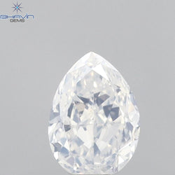 0.41 CT Pear Shape Natural Diamond White Color VS2 Clarity (5.51 MM)