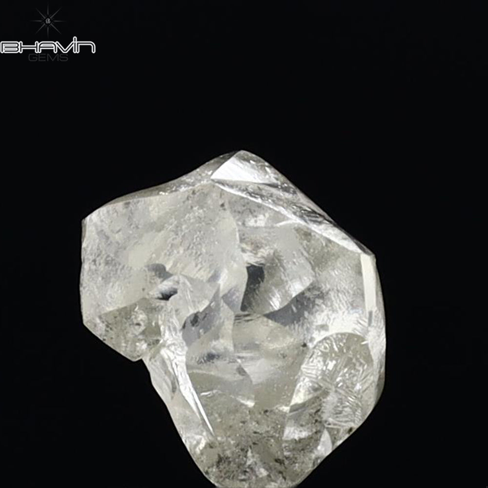1.00 CT Rough Shape Natural Diamond White Color VS2 Clarity (6.12 MM)