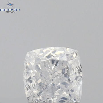 0.07 CT クッション シェイプ 天然ダイヤモンド ピンク色 I1 クラリティ (2.42 MM)