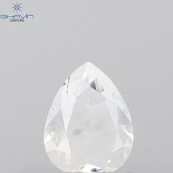 0.34 CT Pear Shape Natural Diamond White Color VS2 Clarity (4.94 MM)