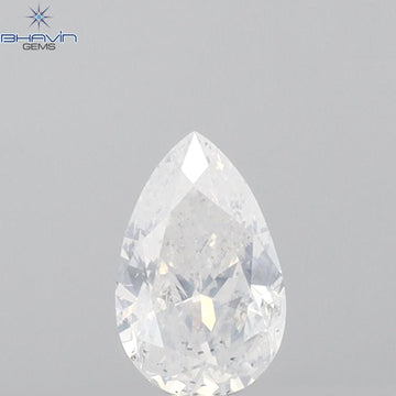 0.31 CT ペアシェイプ 天然ダイヤモンド ホワイトカラー I1 クラリティ (5.60 MM)