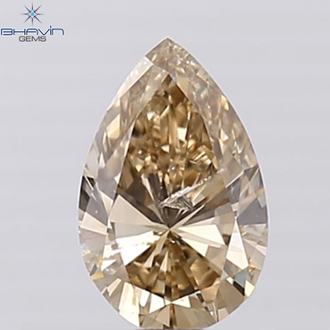 0.97 CT Pear Shape Brown Diamond I1 Clarity (8.47 MM)