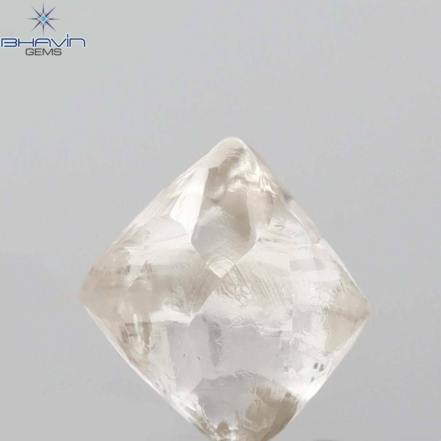 2.45 CT Rough Shape Natural Diamond White Color VS2 Clarity (6.68 MM)