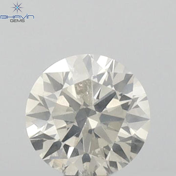 0.30 CT ラウンドシェイプ 天然ルースダイヤモンド ホワイトカラー I1 クラリティ (4.27 MM)