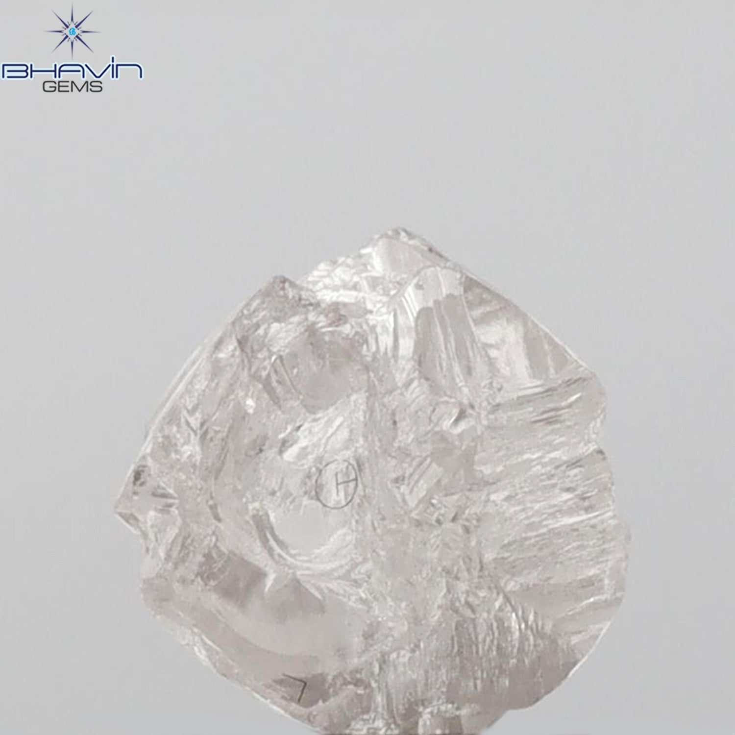1.49 CT Rough Shape Natural Diamond Pink Color SI1 Clarity (5.83 MM)
