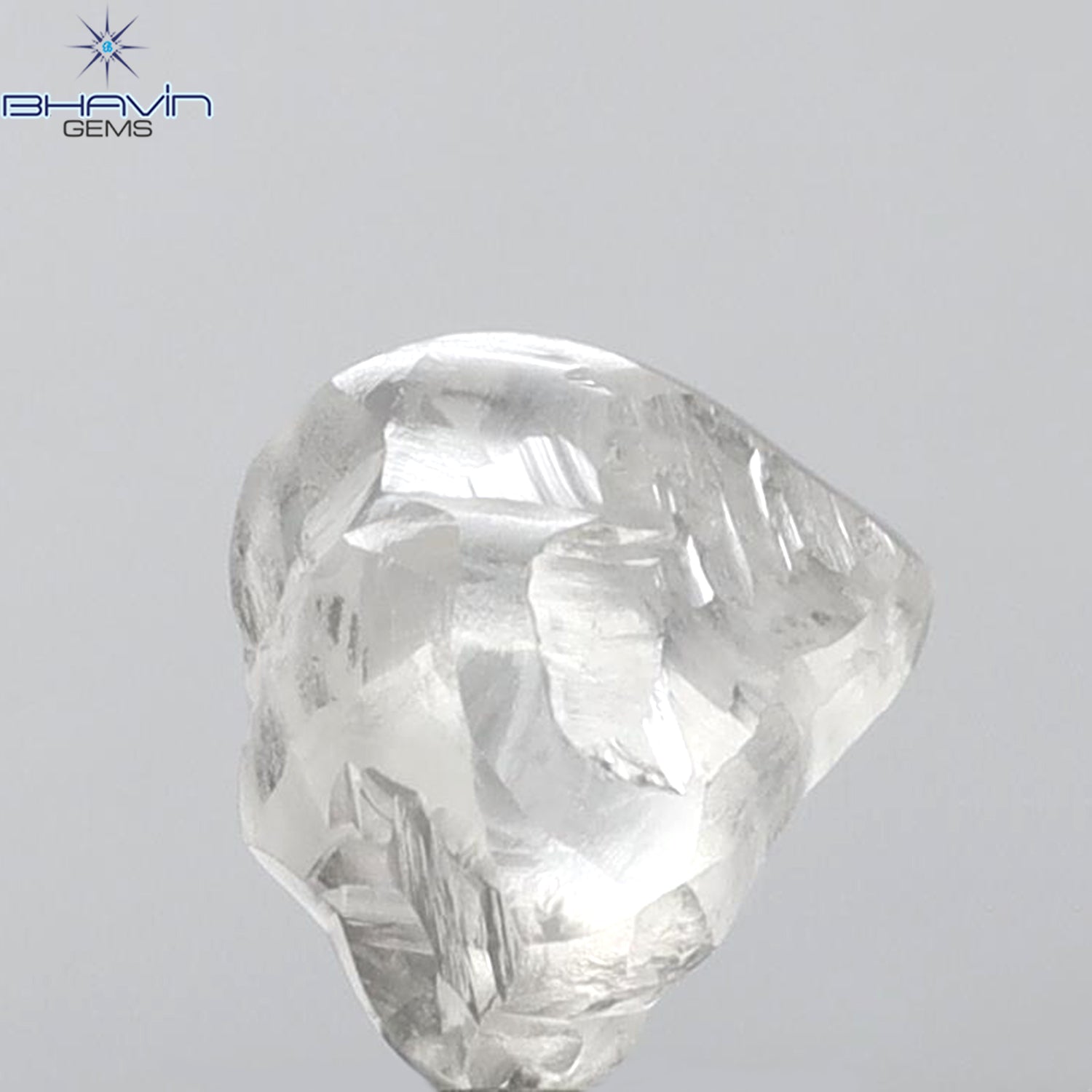 1.88 CT Rough Shape Natural Diamond White Color VS1 Clarity (7.96 MM)