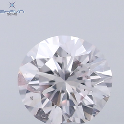 0.08 CT Round Natural Diamond Pink Color VS Clarity