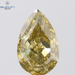 GIA認定 1.27 CT クッションダイヤモンド イエローカラー 天然ダイヤモンド VS1 クラリティ (5.97 MM)
