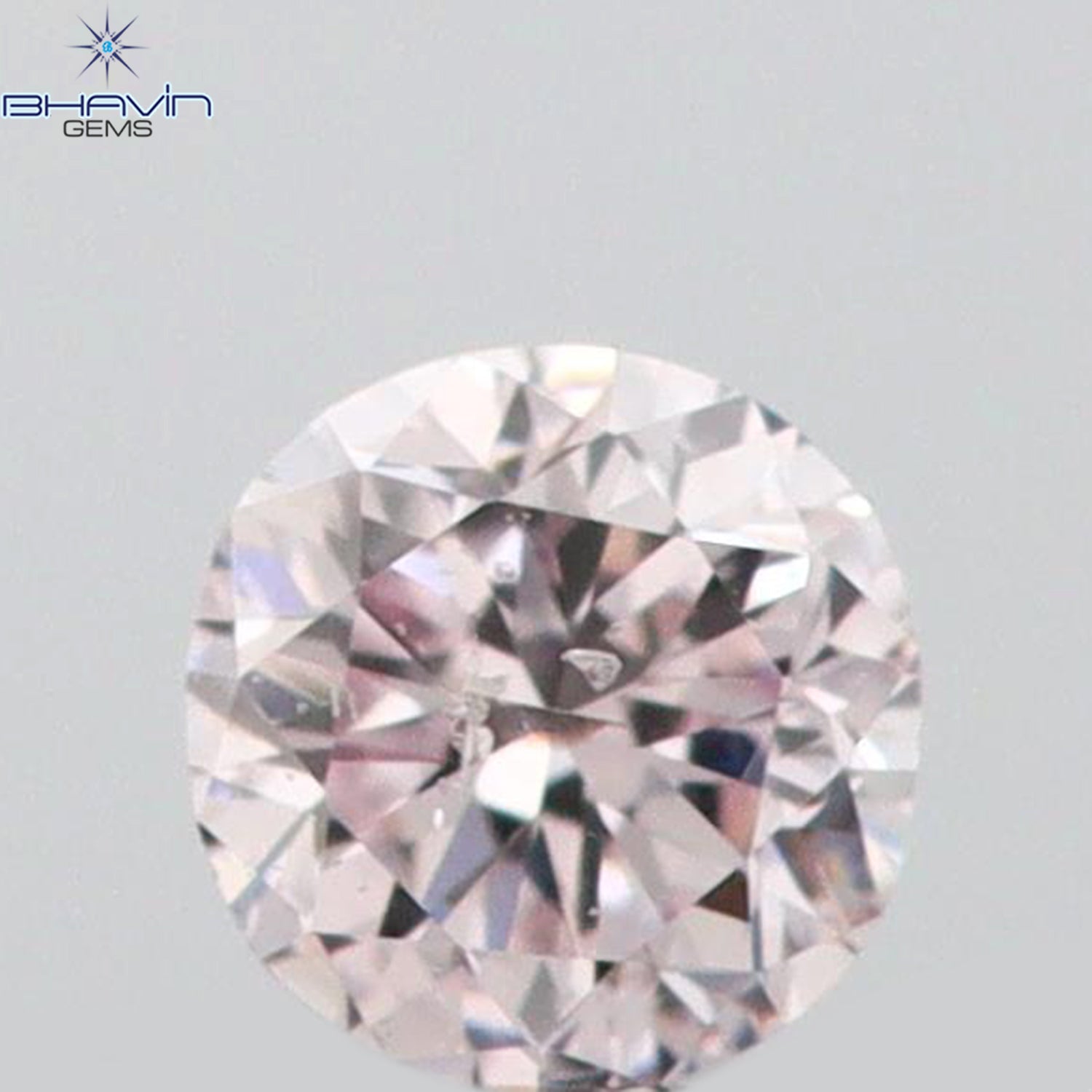 0.05 CT Round Shape Natural Diamond Pink (Argyle) Color SI2 Clarity (2.40 MM)