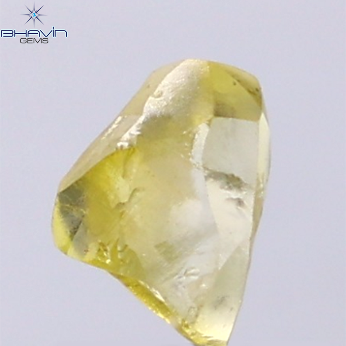 1.23 CT Natural Rough Diamond Enhanced Yellow Color Clarity VS (7.24 MM)