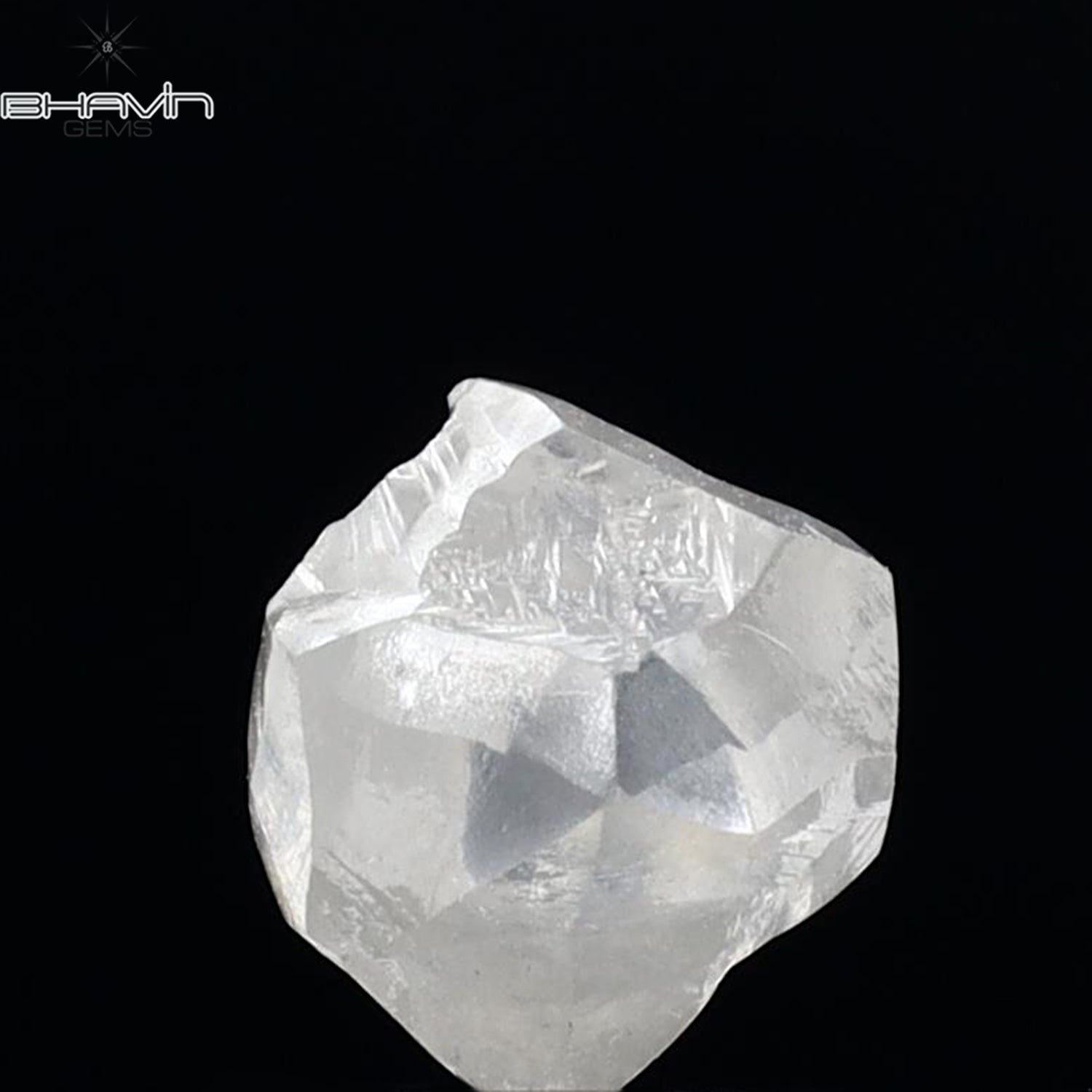 1.21 CT Rough Shape Natural Diamond White Color VS2 Clarity (6.45 MM)