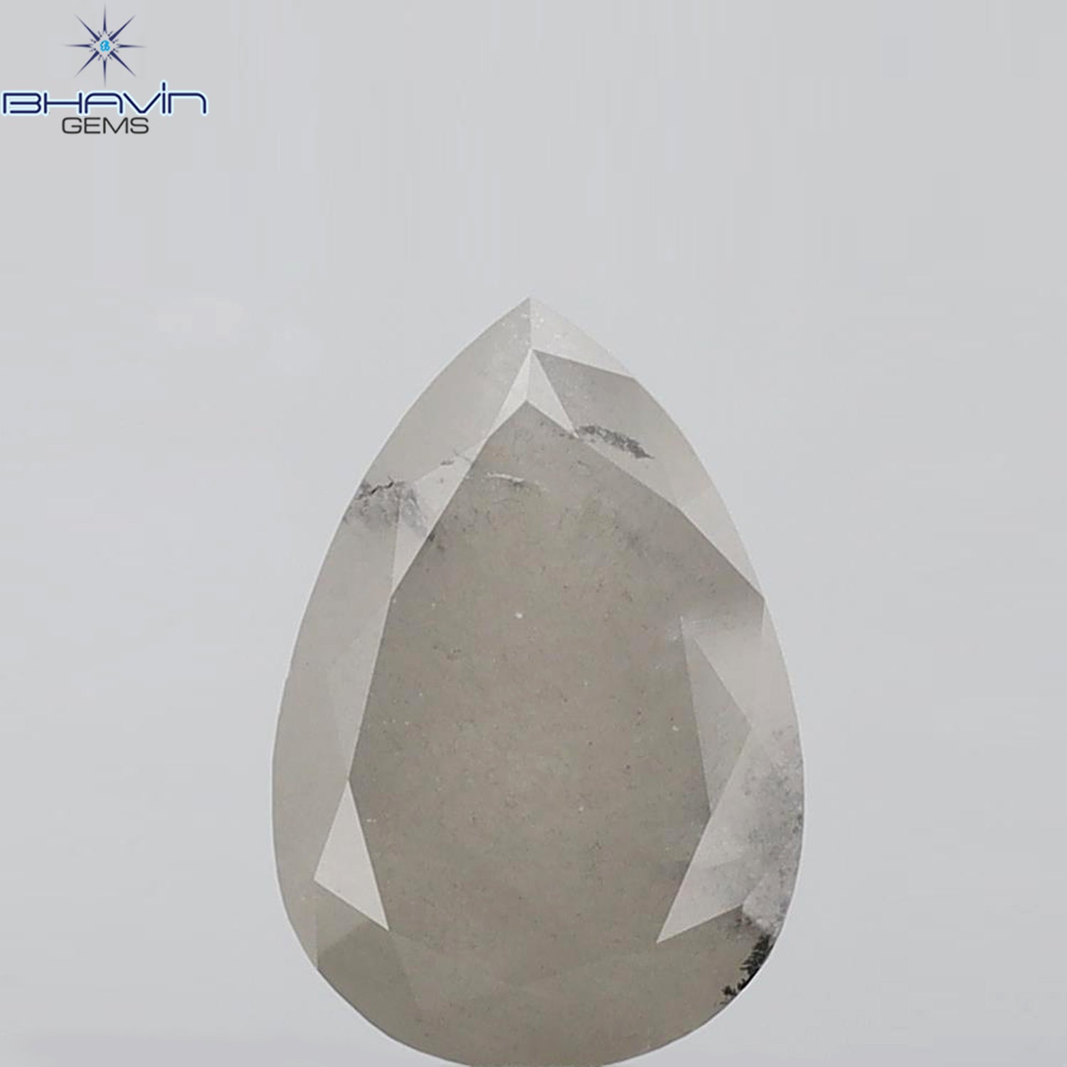 7.39 CT Pear Shape Natural Diamond White Color I3 Clarity (15.50 MM)