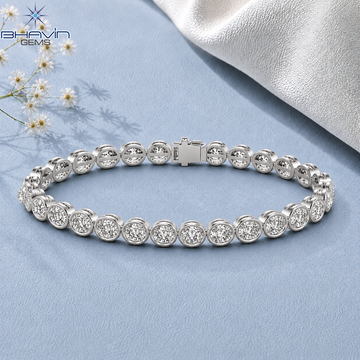 Timeless Round Diamond Bezel Tennis Bracelet