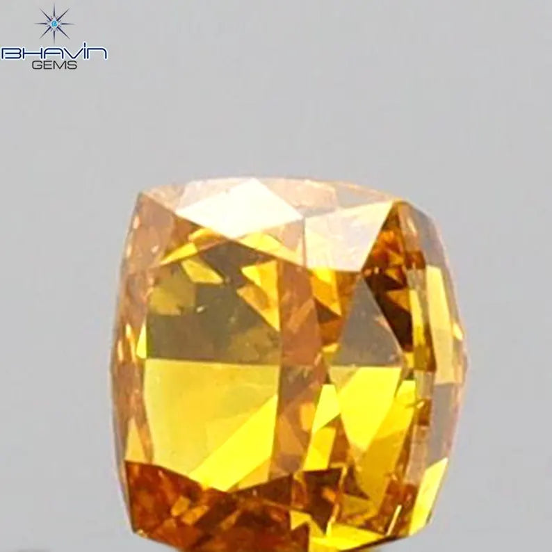 0.20 CT クッション シェイプ ナチュラル ルース ダイヤモンド グリーン カラー VS1 クラリティ (3.38 MM)