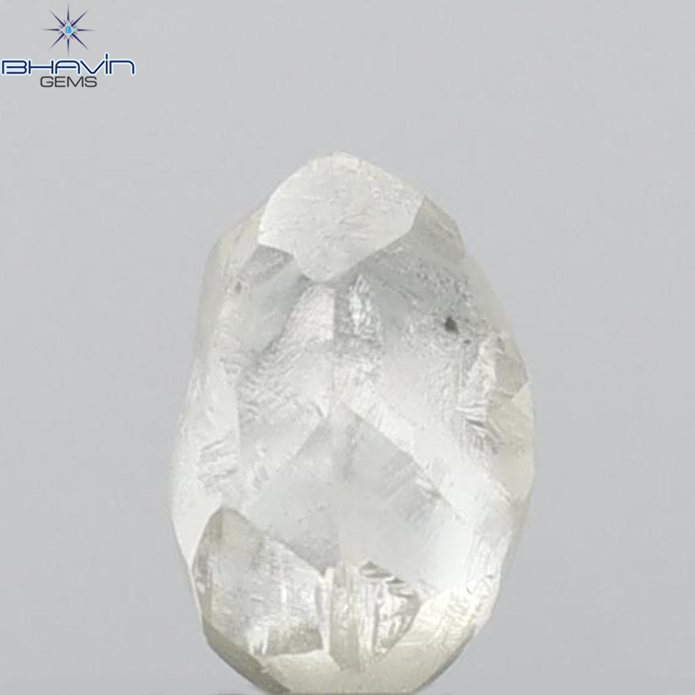 0.53 CT Rough Shape Natural Diamond White Color VS2 Clarity (5.15 MM)