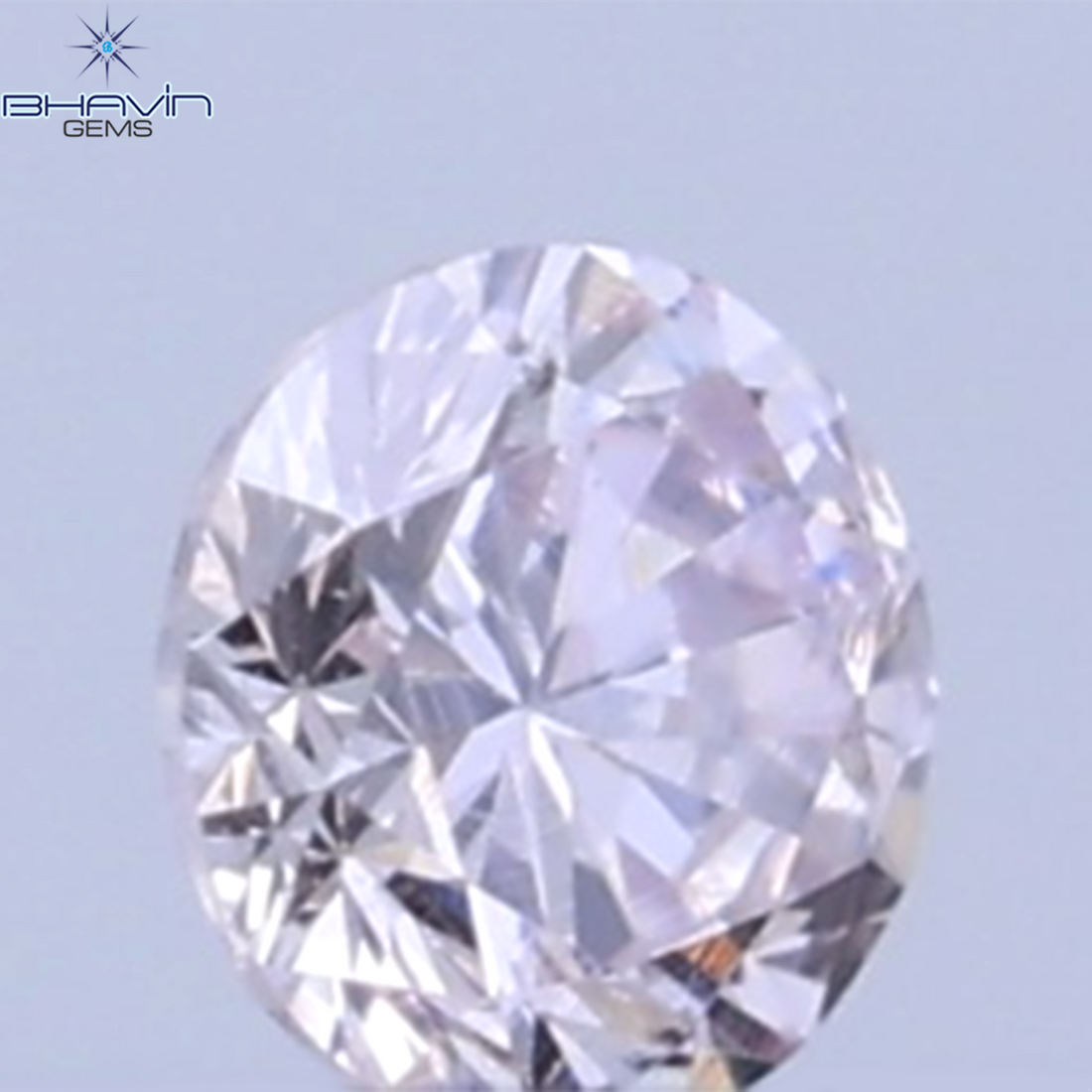 0.26 CT ラウンドシェイプ 天然ダイヤモンド ピンクカラー VS1 クラリティ (4.10 MM)