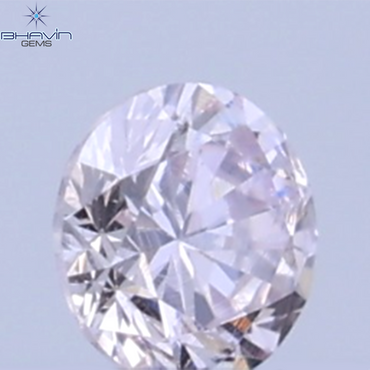 0.02 CT Natural Round Diamond Pink Color Clarity SI (1.60 MM)