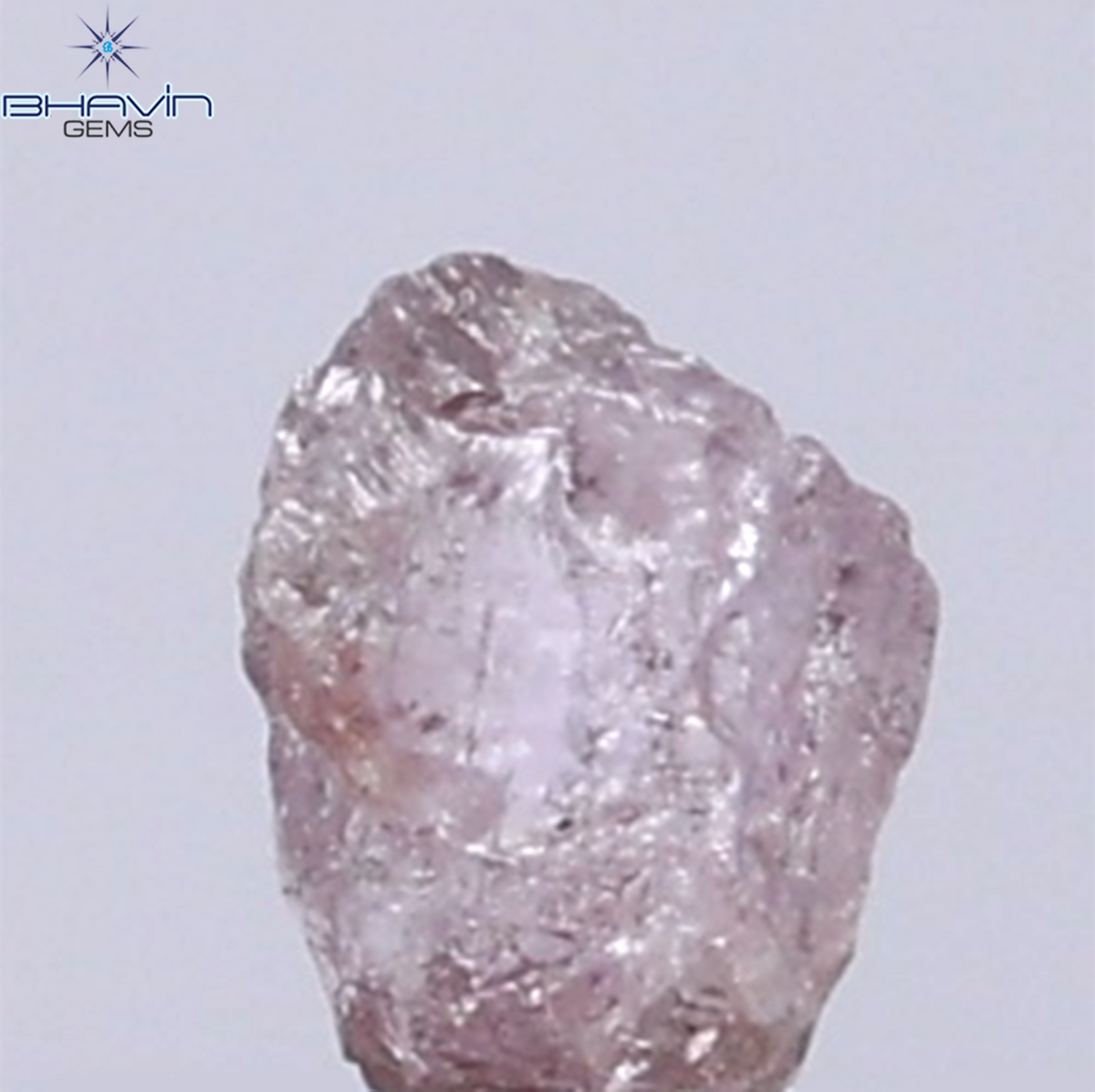 0.16 CT Natural Rough Diamond Pink Color Clarity SI (4.05 MM)
