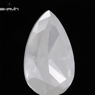 1.00 CT Natural Pear Diamond White Milky Color Clarity I3 (8.31 MM)