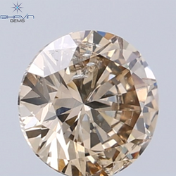0.41 CT Natural Round Diamond Brown Color Clarity SI1 (4.81 MM)