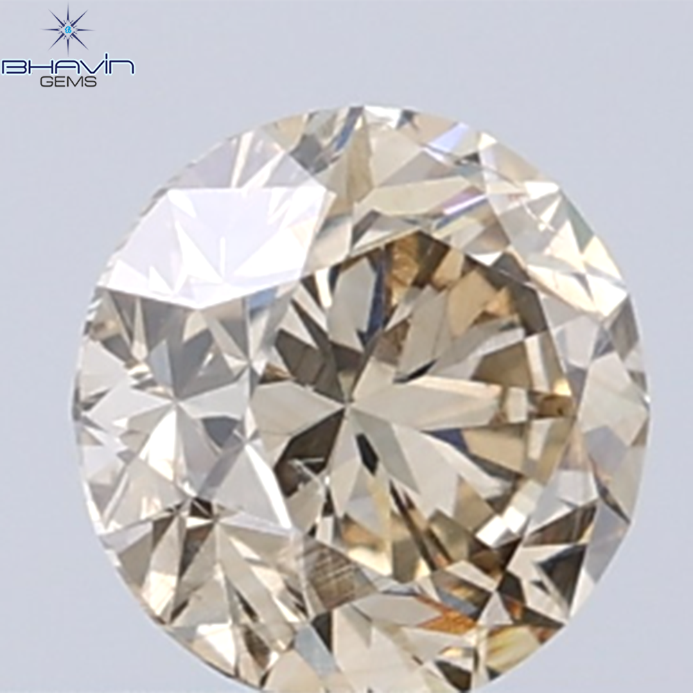 0.18 CT ラウンド ローズ カット シェイプ 天然ダイヤモンド ピンク色 I2 クラリティ (3.86 MM)